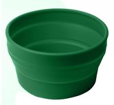 Honden drink- en voerbak, siliconen en opvouwbaar. Ideaal voor onderweg, (rood en groen) Honden drink- en voerbak, siliconen en opvouwbaar. Ideaal voor onderweg, (rood en groen)